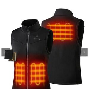 Ororo Women's Black Heated Vest - No Battery Pack
